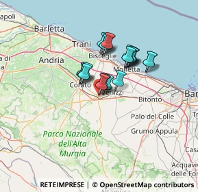 Mappa 70037 Ruvo di Puglia BA, Italia (10.2745)