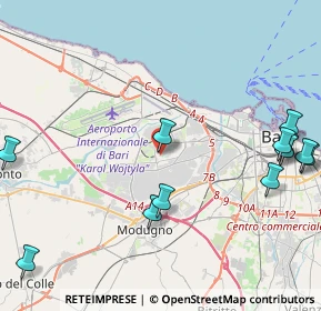 Mappa Via Liguria, 70026 Modugno BA, Italia (5.90583)