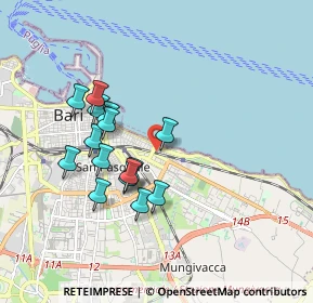 Mappa Via Ottavio Serena, 70126 Bari BA, Italia (1.702)