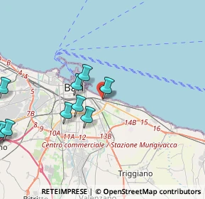 Mappa Via Ottavio Serena, 70126 Bari BA, Italia (5.41727)