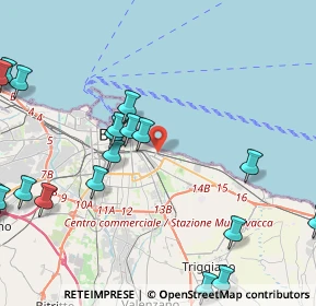 Mappa Via Ottavio Serena, 70126 Bari BA, Italia (6.2145)