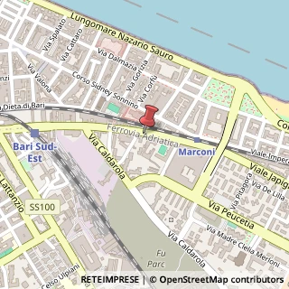 Mappa Via Guglielmo Oberdan, 16, 70126 Bari, Bari (Puglia)