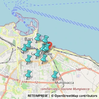 Mappa Via Guglielmo Oberdan, 70121 Bari BA, Italia (1.72667)