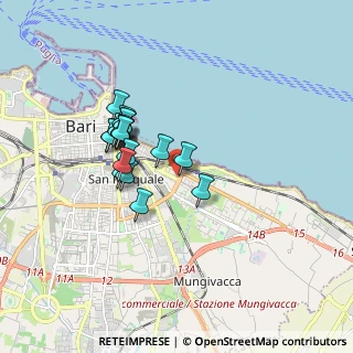 Mappa Via Ferorelli Capitano Romolo, 70126 Bari BA, Italia (1.53278)