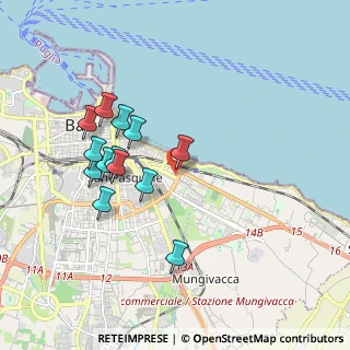 Mappa Via Ferorelli Capitano Romolo, 70126 Bari BA, Italia (1.86923)