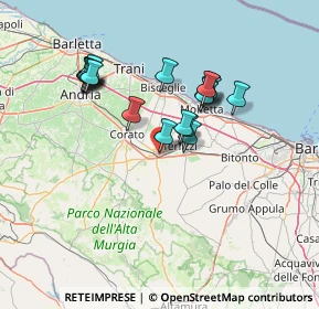 Mappa Via dell'Andro, 70037 Ruvo di Puglia BA, Italia (13.67316)