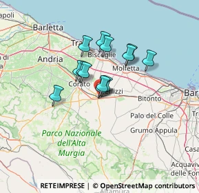 Mappa Via dell'Andro, 70037 Ruvo di Puglia BA, Italia (9.88692)