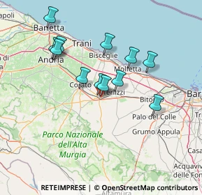 Mappa Via dell'Andro, 70037 Ruvo di Puglia BA, Italia (13.72333)