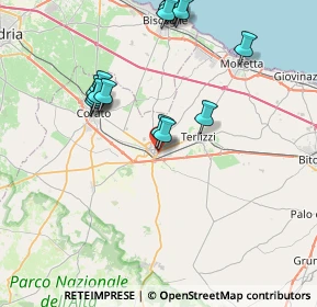 Mappa Via dell'Andro, 70037 Ruvo di Puglia BA, Italia (10.1155)