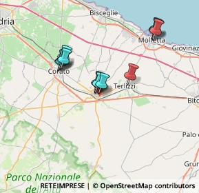 Mappa Via dell'Andro, 70037 Ruvo di Puglia BA, Italia (6.64846)