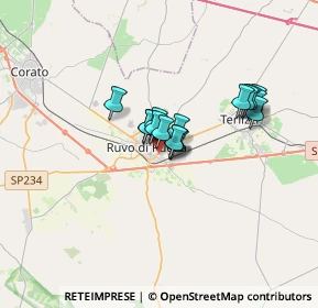 Mappa Via dell'Andro, 70037 Ruvo di Puglia BA, Italia (2.395)