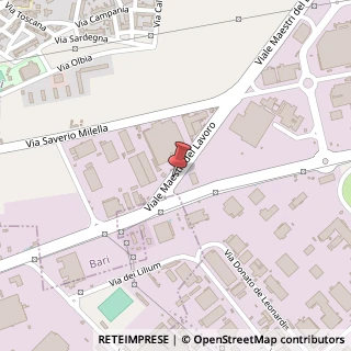 Mappa Viale Maestri del Lavoro, 1, 70132 Bari, Bari (Puglia)
