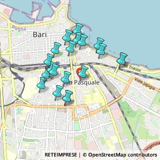 Mappa Via Emanuele De Deo, 70100 Bari BA, Italia (0.905)