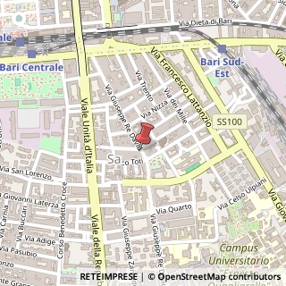 Mappa Via Giuseppe Re David, 123, 70100 Bari, Bari (Puglia)