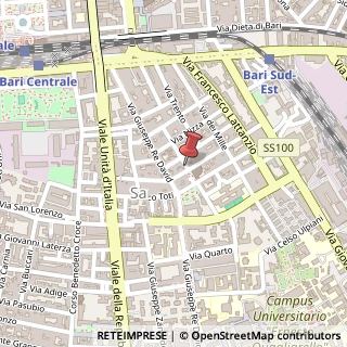 Mappa Via Carlo Pisacane, 69, 70126 Bari, Bari (Puglia)