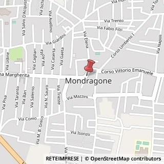Mappa Via Tenente Mario Campanile, 47, 81034 Mondragone, Caserta (Campania)