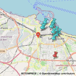 Mappa Via Giuseppe Sangiorgi, 70124 Bari BA, Italia (1.92667)