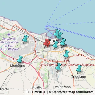 Mappa Via Giuseppe Sangiorgi, 70124 Bari BA, Italia (3.56333)