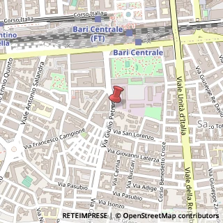 Mappa Via Giulio Petroni, 10, 70124 Bari, Bari (Puglia)