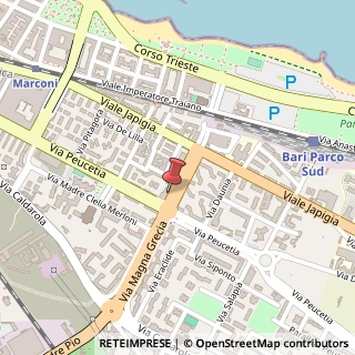 Mappa Via Magna Grecia, 51, 70126 Bari, Bari (Puglia)