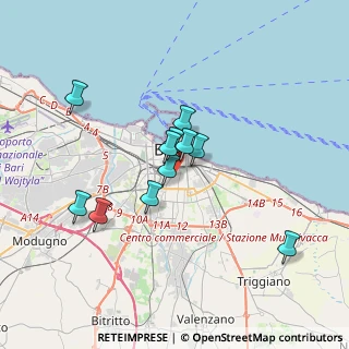 Mappa Via De Gemmis Nicola, 70124 Bari BA, Italia (3.04)