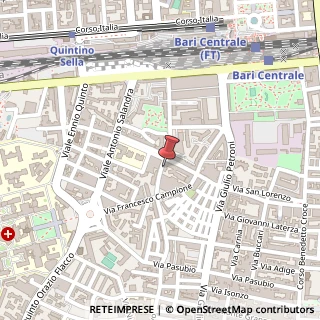 Mappa Via De Gemmis Nicola, 41, 70124 Bari, Bari (Puglia)
