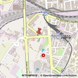 Mappa Via Sangiorgi Giuseppe, 15, 70124 Bari, Bari (Puglia)