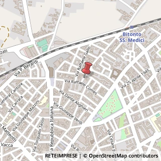 Mappa Via Giovanna da Durazzo, 15, 70032 Bitonto, Bari (Puglia)