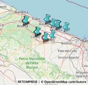 Mappa Via Leonardo da Vinci, 70037 Ruvo di Puglia BA, Italia (11.821)