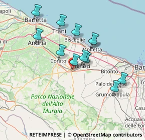 Mappa Via Leonardo da Vinci, 70037 Ruvo di Puglia BA, Italia (14.3225)