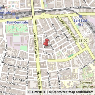 Mappa Via Giuseppe Capaldi, 37/A, 70125 Bari, Bari (Puglia)