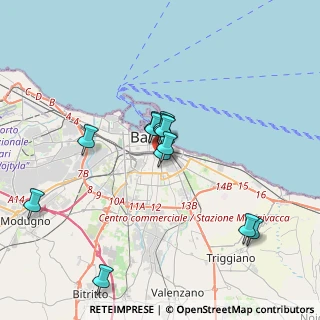 Mappa Viale 70125, 70125 Bari BA, Italia (3.40167)
