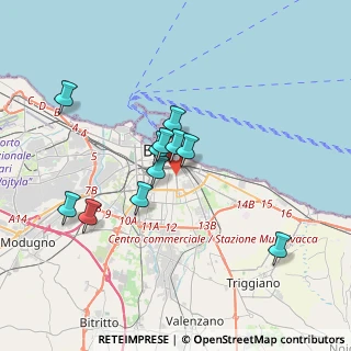 Mappa Viale 70125, 70125 Bari BA, Italia (3.25364)