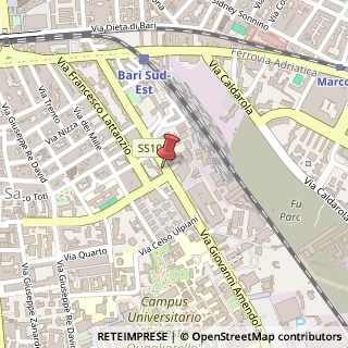 Mappa Via G. Amendola, 137, 70126 Bari, Bari (Puglia)