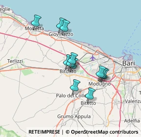 Mappa Strada Privata Centola, 70032 Bitonto BA, Italia (5.87417)