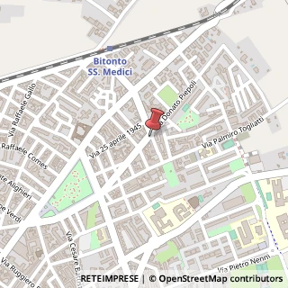 Mappa Via Donato Piepoli, 55, 70032 Bitonto, Bari (Puglia)