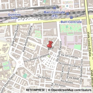 Mappa Via Paolo Lembo, 37, 70124 Bari, Bari (Puglia)