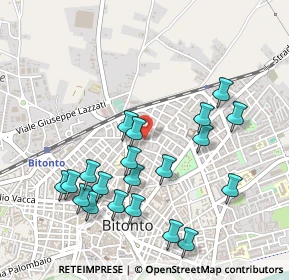 Mappa Via Vito Acquafredda, 70032 Bitonto BA, Italia (0.556)