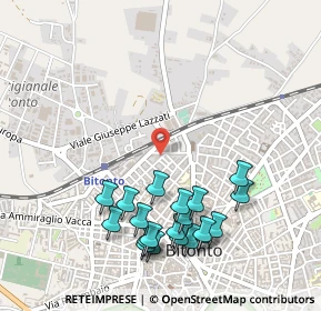 Mappa Via D'Angiò Lodovico, 70032 Bitonto BA, Italia (0.5955)