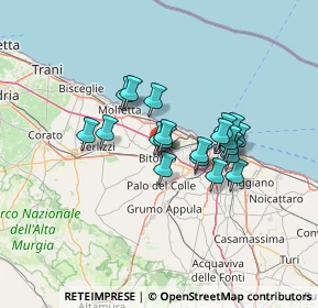 Mappa Via Giovanna da Durazzo, 70032 Bitonto BA, Italia (10.647)
