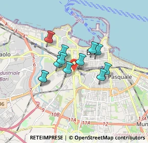 Mappa Strada San Giorgio Martire, 70123 Bari BA, Italia (1.3075)