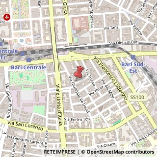 Mappa Via Giuseppe de Nittis, 8, 70126 Bari, Bari (Puglia)