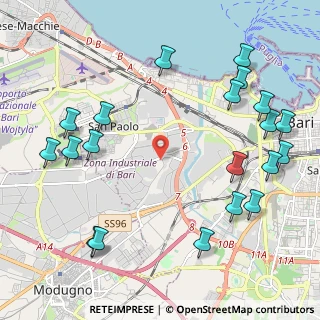 Mappa Viale Guglielmo Lindemann, 70123 Bari BA, Italia (2.892)