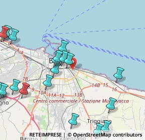 Mappa Via G. del Conte Carabiniere, 70126 Bari BA, Italia (5.8255)