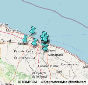 Mappa Via G. del Conte Carabiniere, 70126 Bari BA, Italia (5.01917)