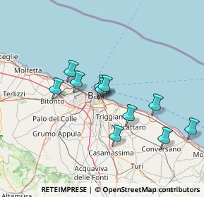 Mappa Via G. del Conte Carabiniere, 70126 Bari BA, Italia (13.11)