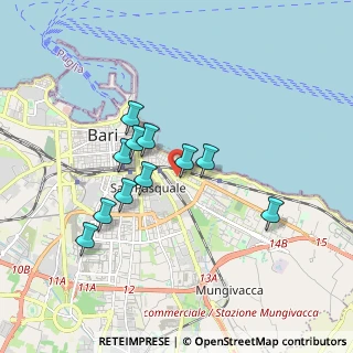 Mappa Via G. del Conte Carabiniere, 70126 Bari BA, Italia (1.60818)