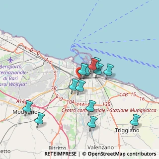 Mappa Via Cifarelli, 70124 Bari BA, Italia (3.59615)