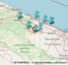 Mappa Via Ostieri, 70037 Ruvo di Puglia BA, Italia (11.62917)