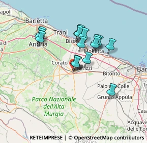 Mappa Via Ostieri, 70037 Ruvo di Puglia BA, Italia (12.12)